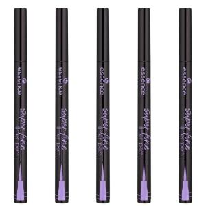imageessence  Superfine Liner Pen Pack of 5  Ultrafine Brush Tip for Precise Eyeliner Longlasting Deep Black Color  Vegan Cruelty Free ampamp Paraben Free
